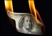 dollar burning