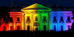White house rainbow