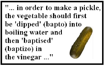 a pickle is first dipped