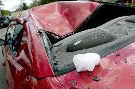 Hail Damaged Car